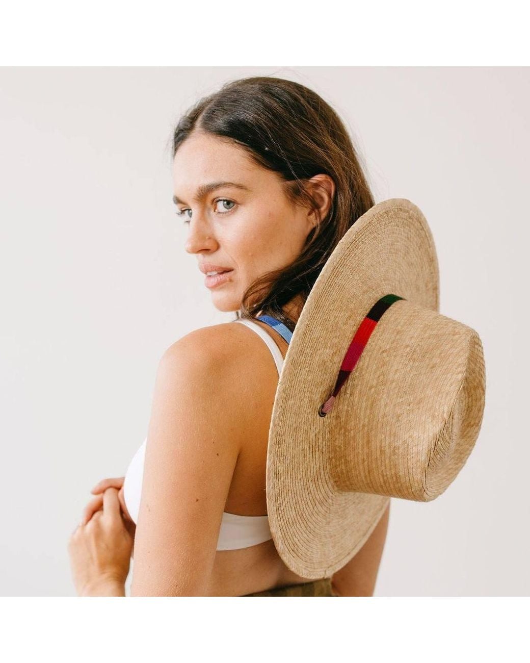 SUNSHINE TIENDA Natural Rancher Palm Hat