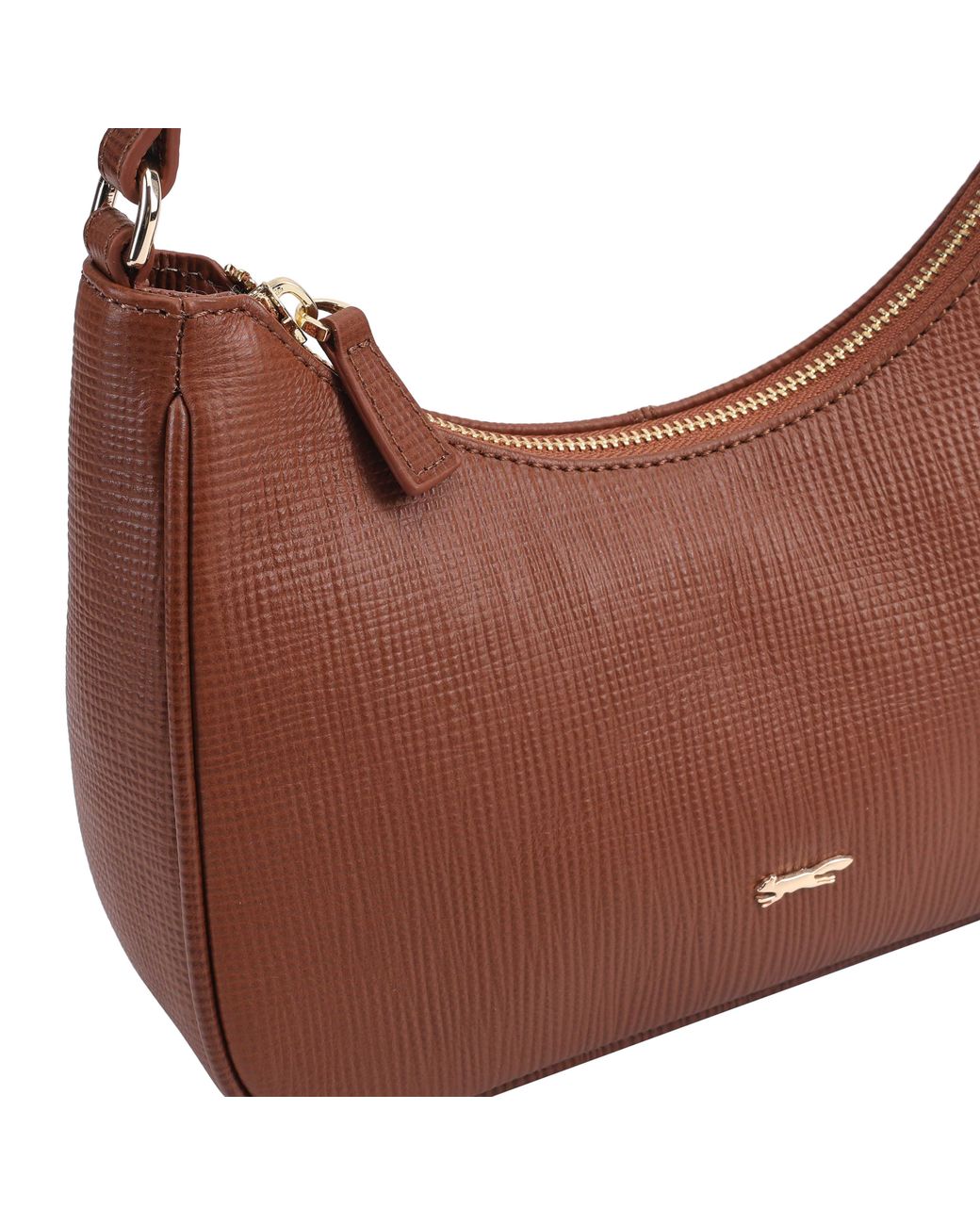 Paul Costelloe Brown Delphine Leather Shoulder Bag
