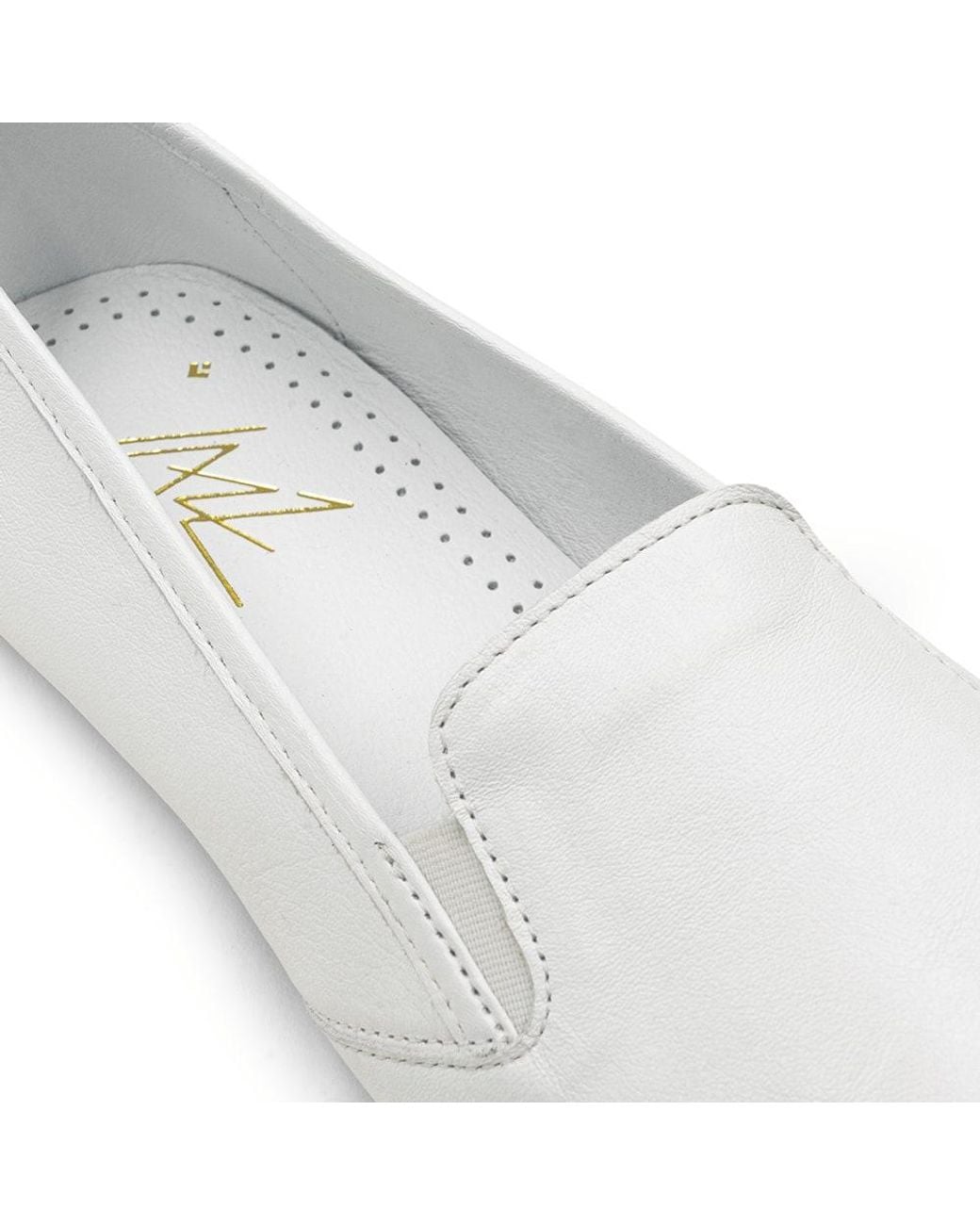 Rivieras White Leather Jazz Shoe