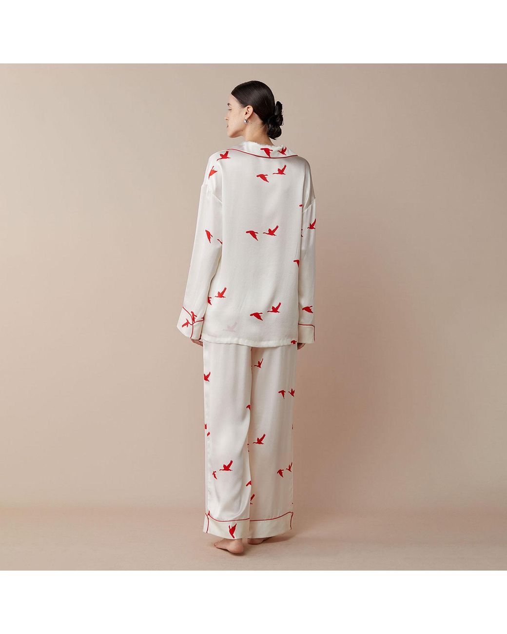 Silkinc White Swan Goose Pajamas