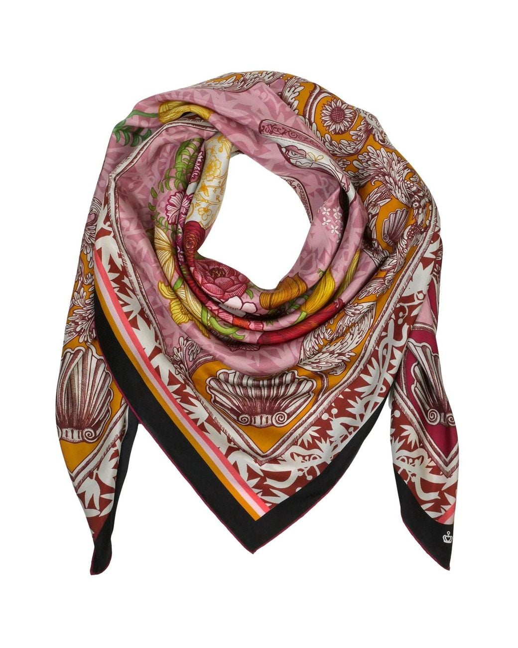 Kueen Pink Silk Scarf