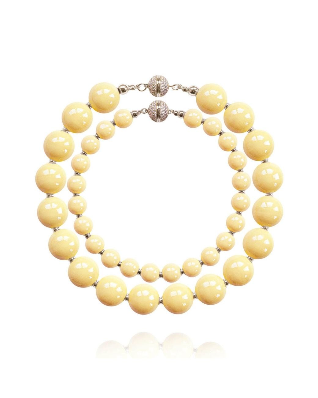 Saule Label Metallic Siena Duo Necklaces