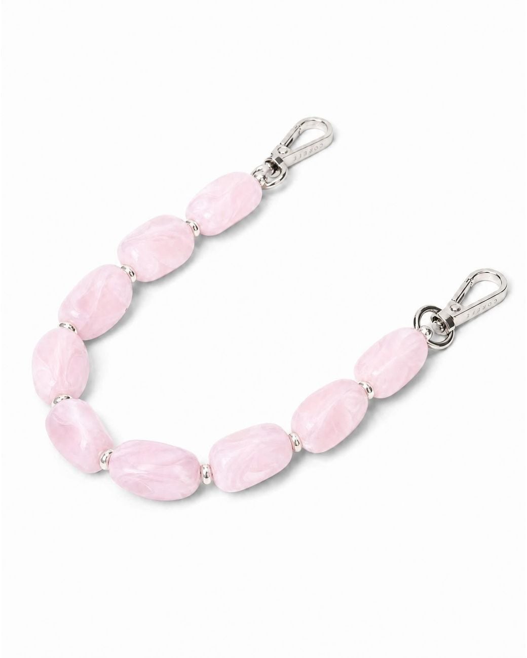 Cordée Cases White Aurelia Phone Chain Set Blush