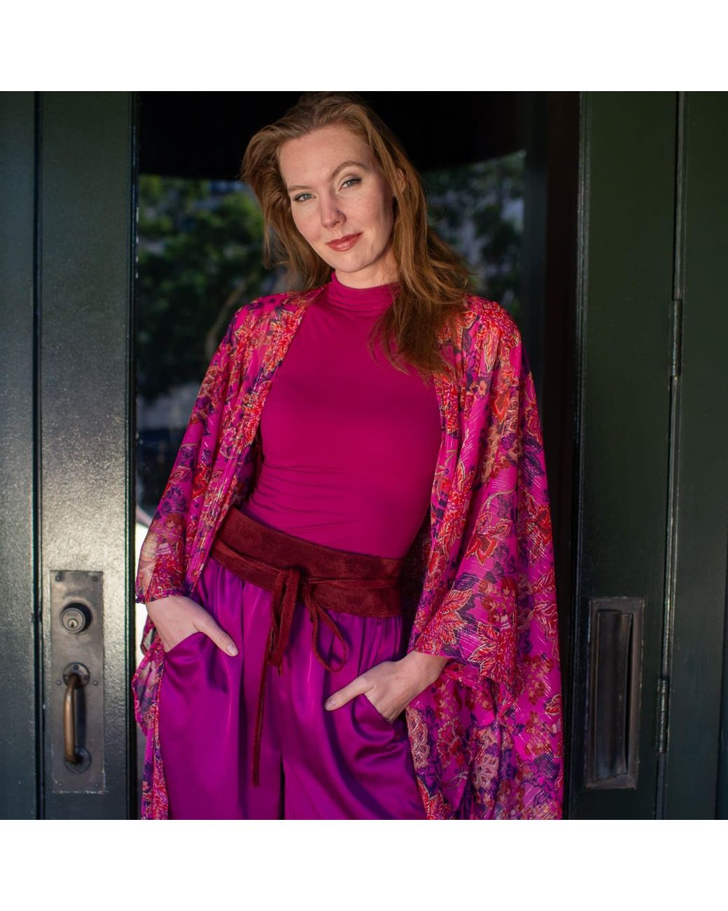 Jennafer Grace Red Orleans Kimono