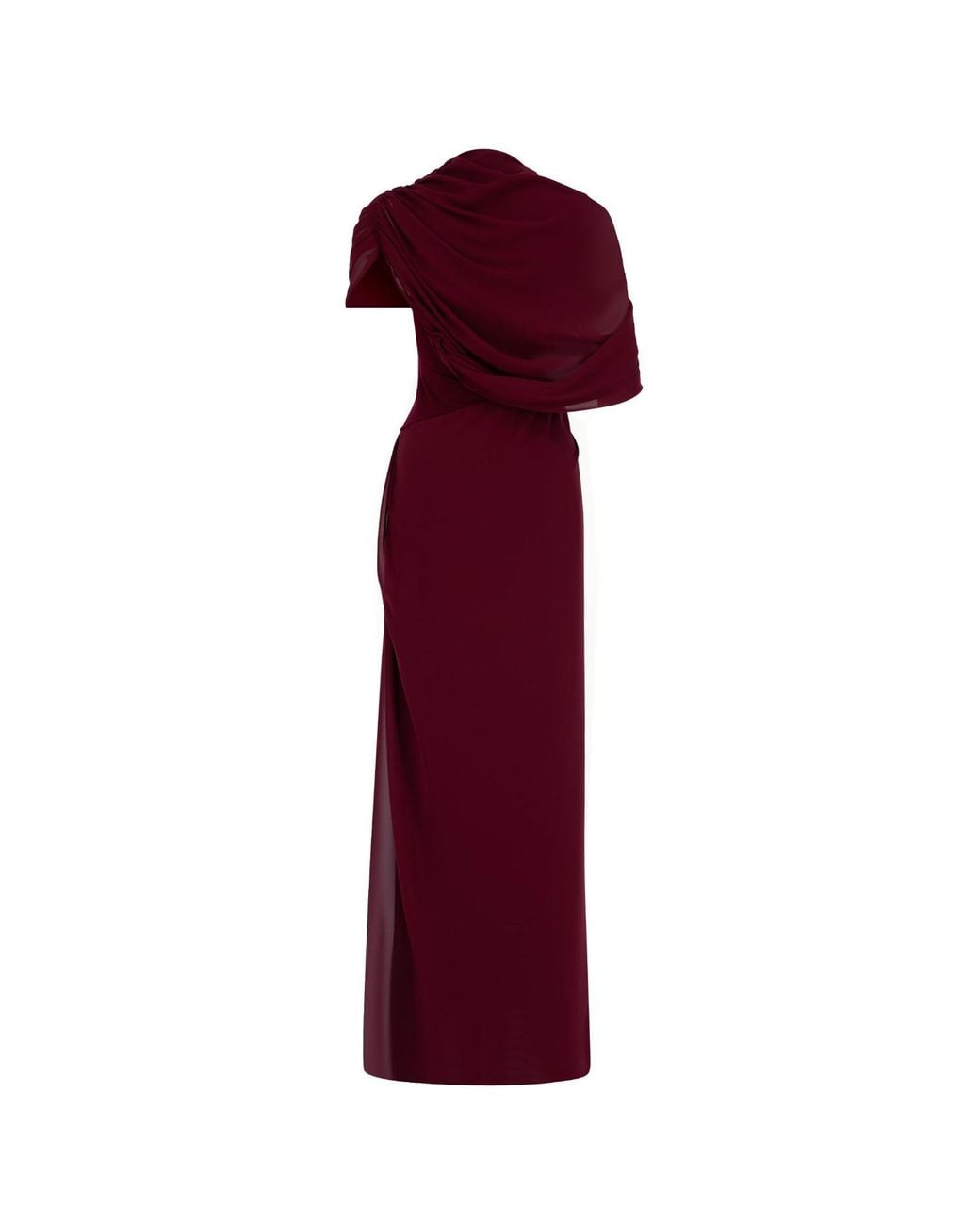 Herfetch Purple Neutrals Maxi Rouge Dress-Burgundy