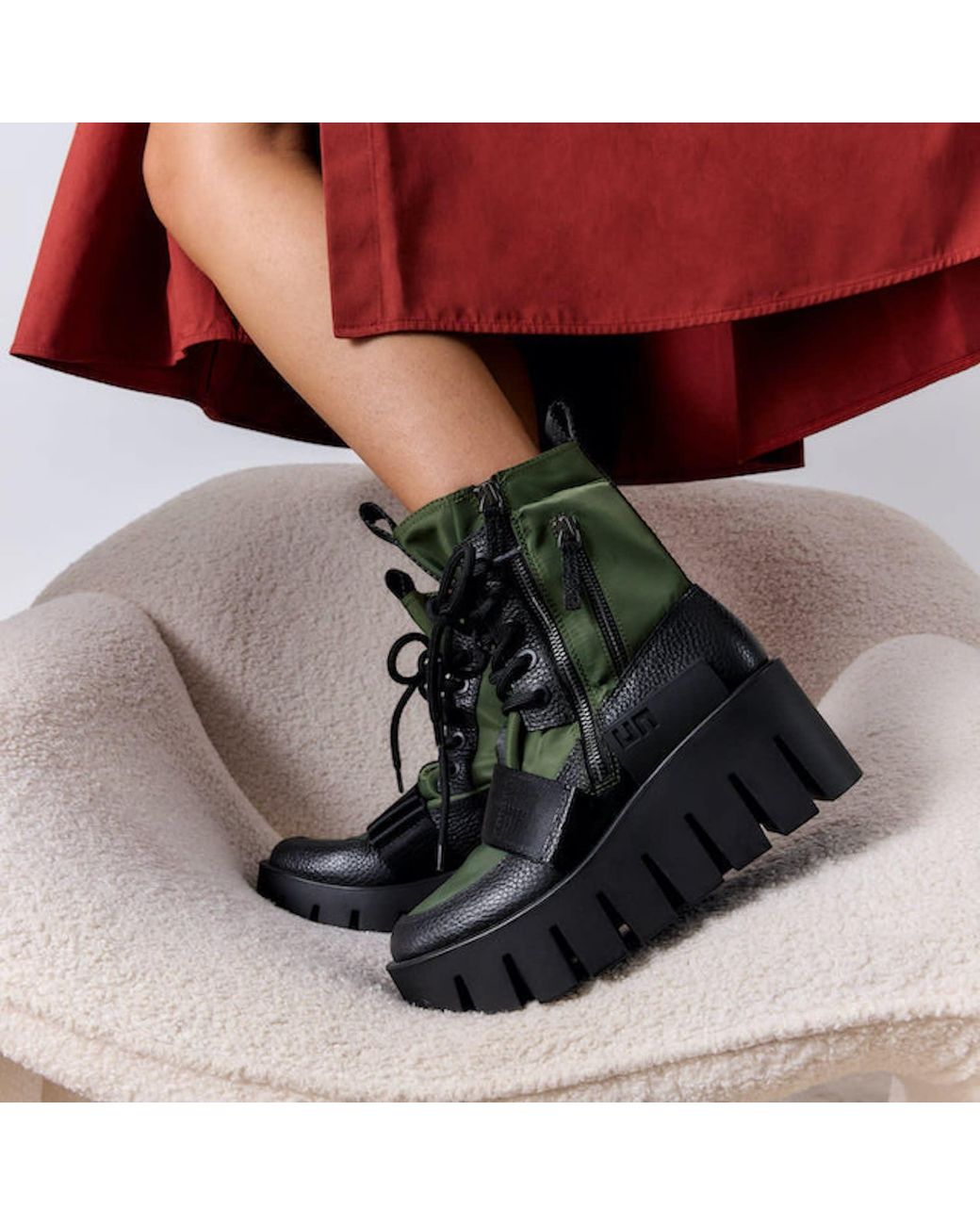 United Nude Green Grip Combat Lo