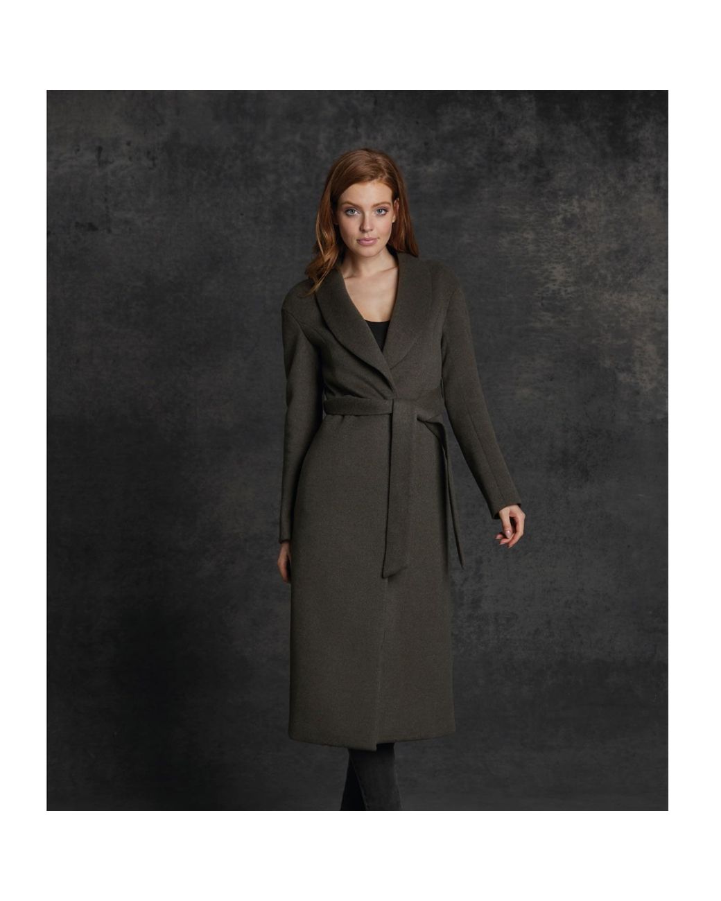 Vulto Black Shawl Coat