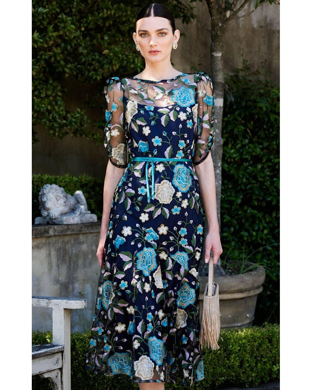 SACHA DRAKE Blue Cardelina Dress
