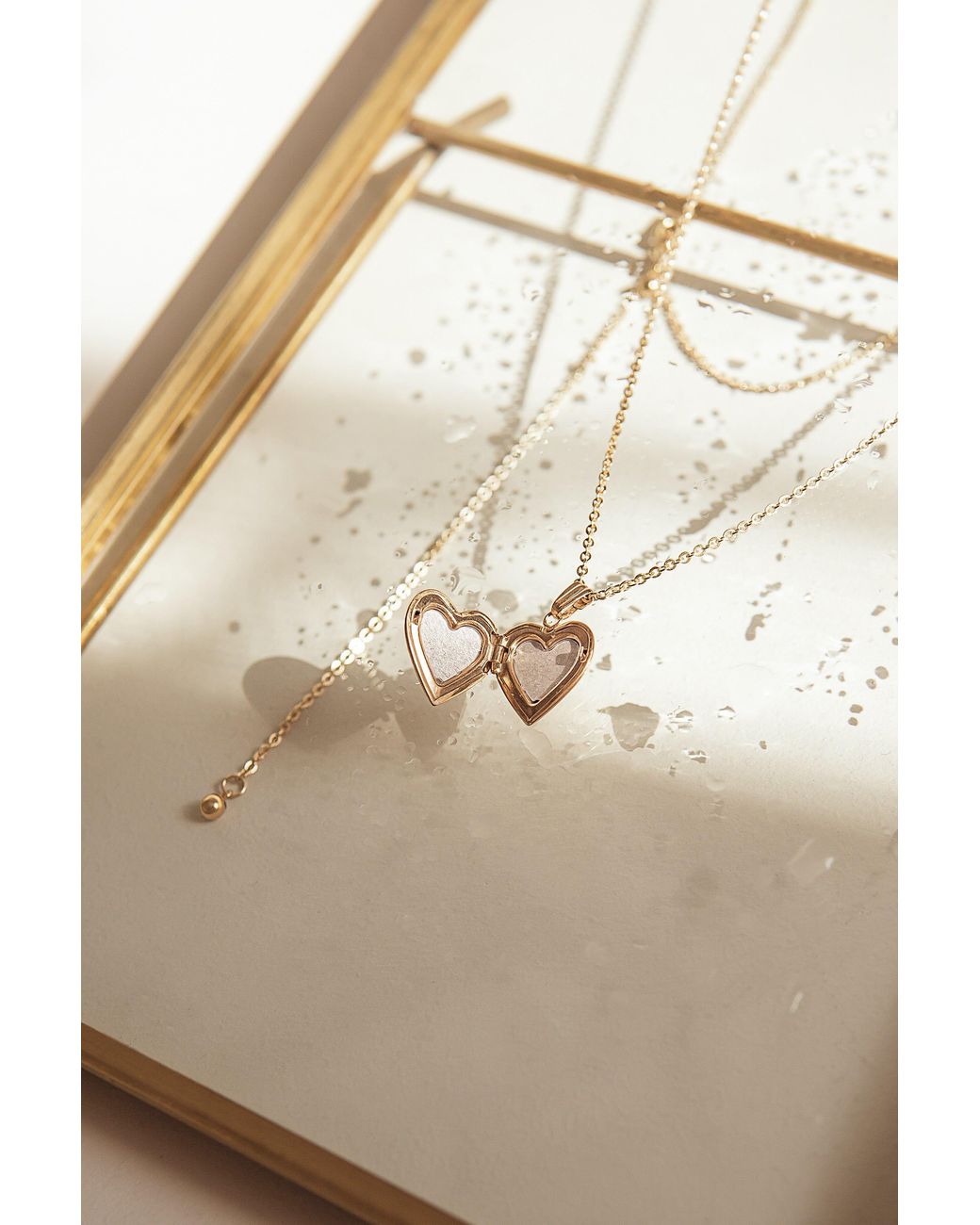 Katy Faye Metallic Valentina Heart Locket