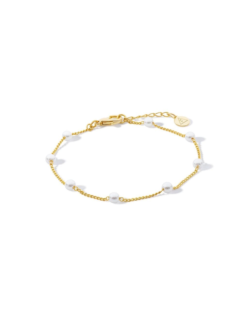 Formation Co. Jewellery Metallic Gaia Pearl Chain Bracelet