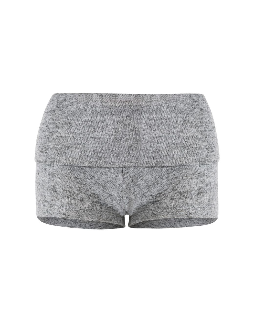 OW Collection Gray Rue Knit Mini Shorts
