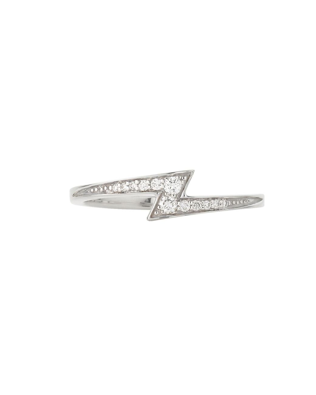 Zoe & Morgan White Zap Diamond Ring