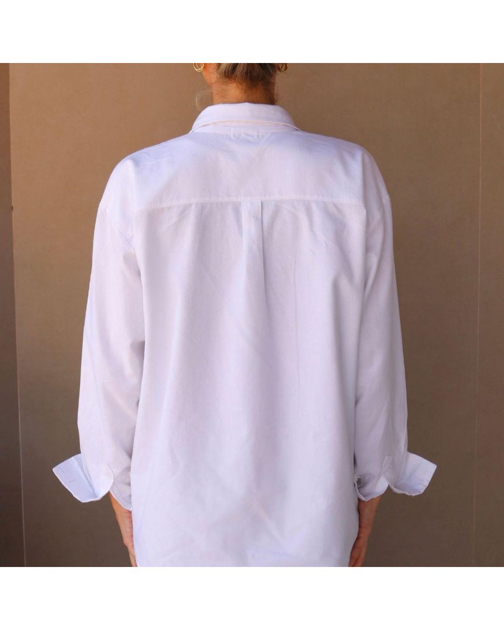 Mimhi Maison White Organic Cotton Leah Shirt –