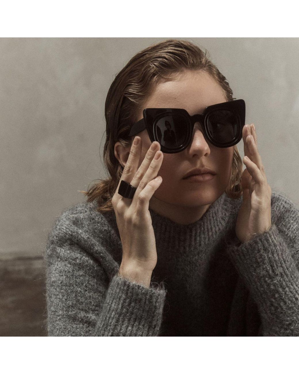 THE ROSE Gray Bague Urbone – Sculptural Ring