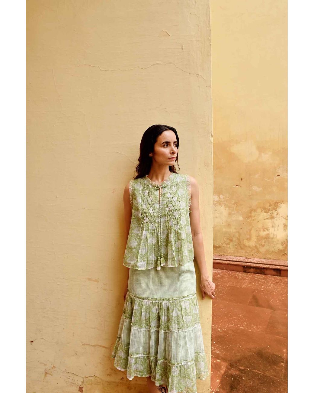 Liminal Green Lizzy Skirt