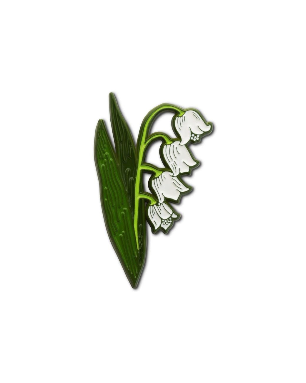 Make Heads Turn Green Enamel Pin Lily Of The Valley