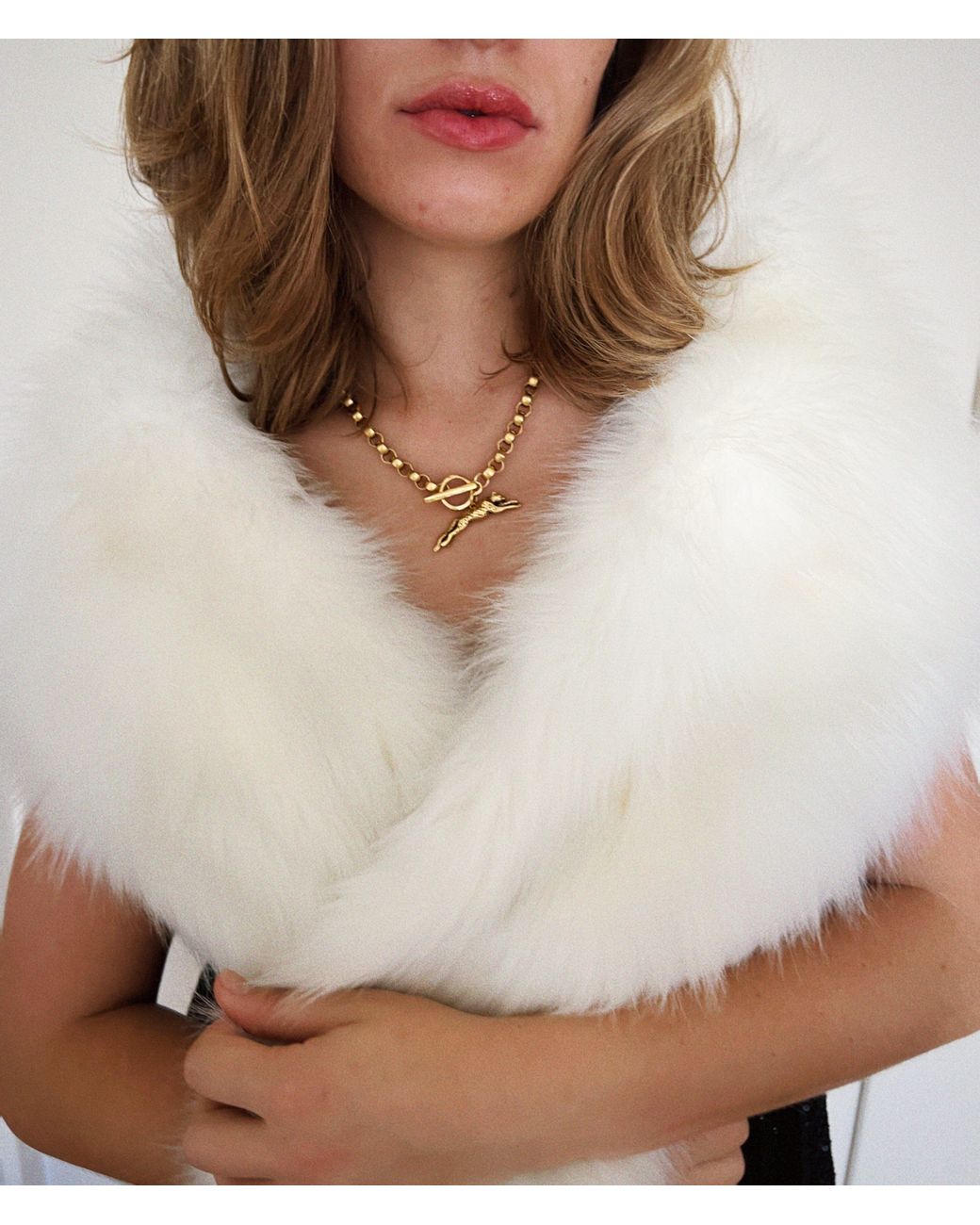 Sccollection Metallic Roxy Cheetah Necklace