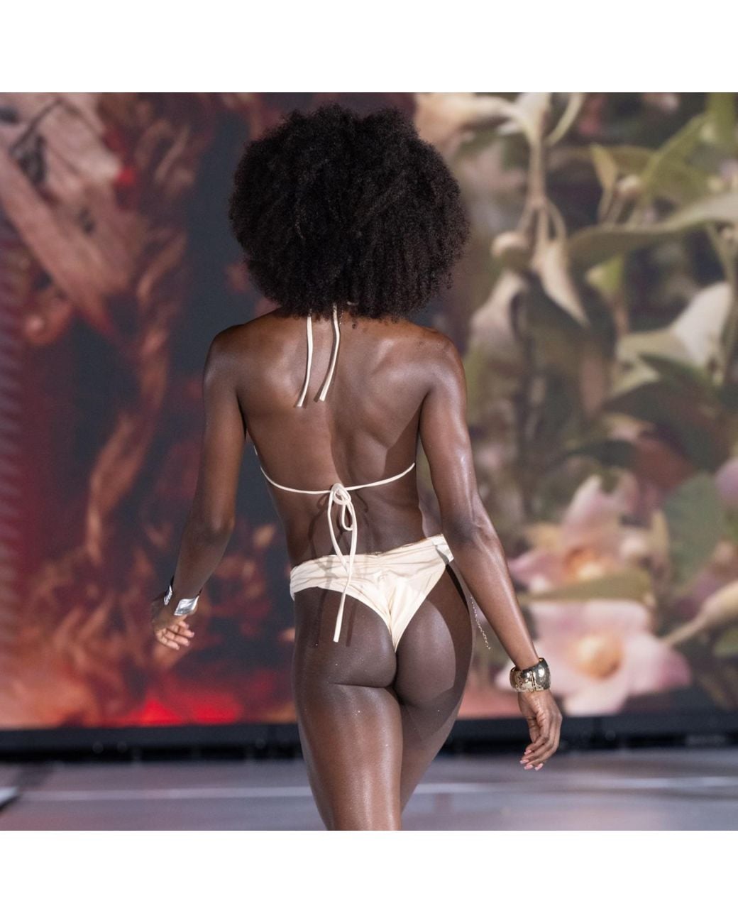 Bellaria Pink Neutrals Champagne Satin Bikini
