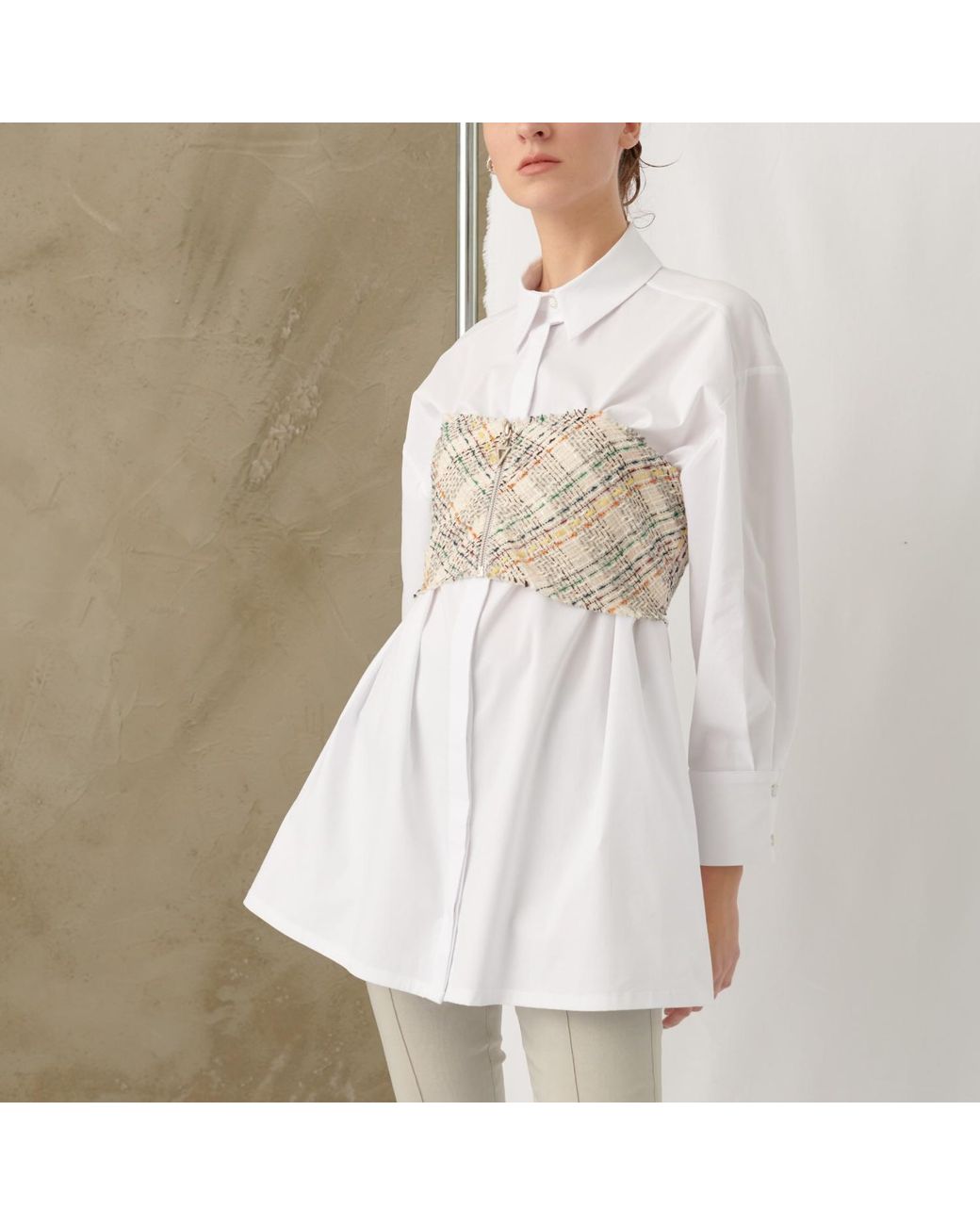 Mirimalist White Brick Shirt