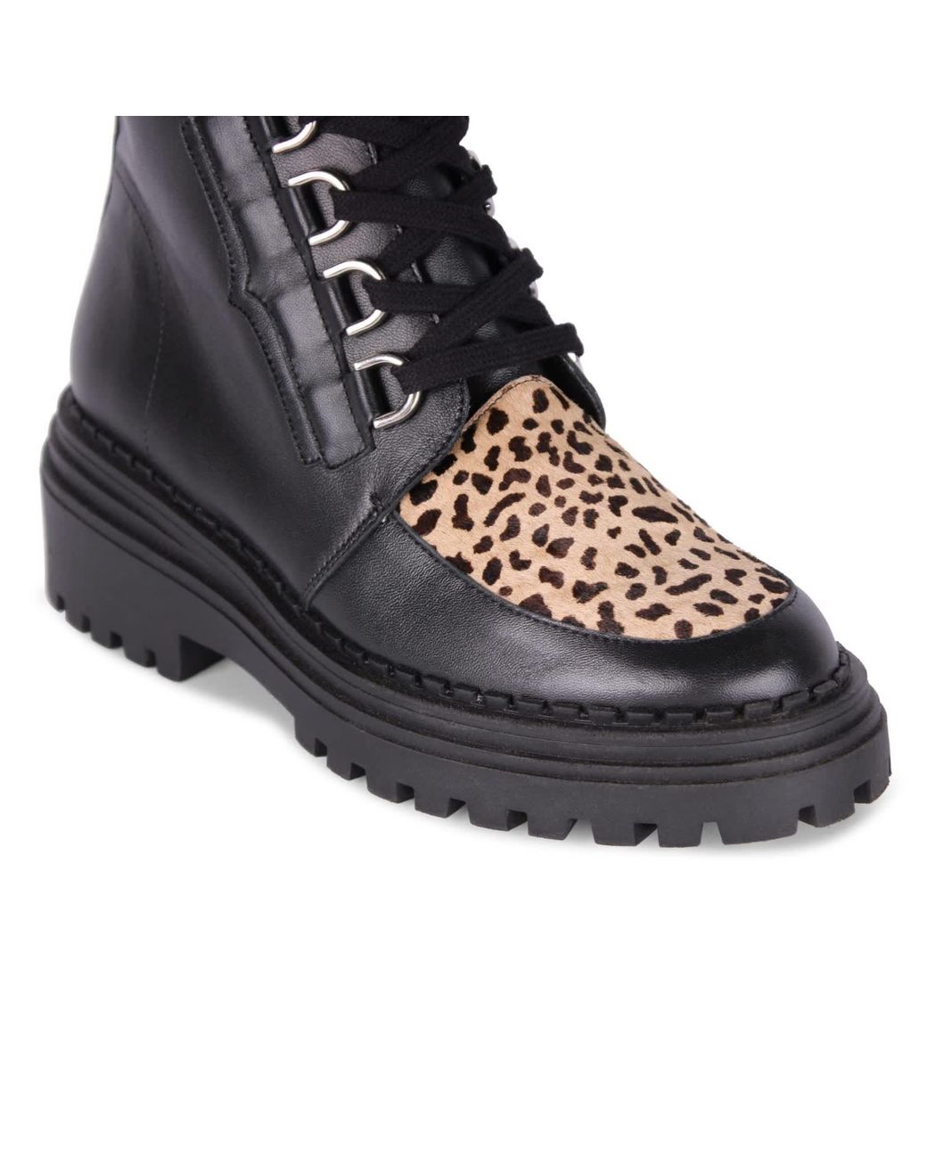 Terry De Havilland Black Rita Festival Boot Animal Print