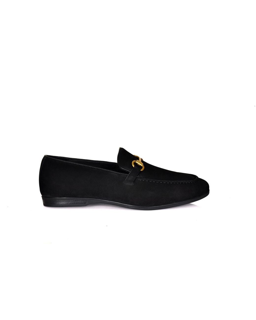 DAVID WEJ Black Lorenzo Suede Loafers for men