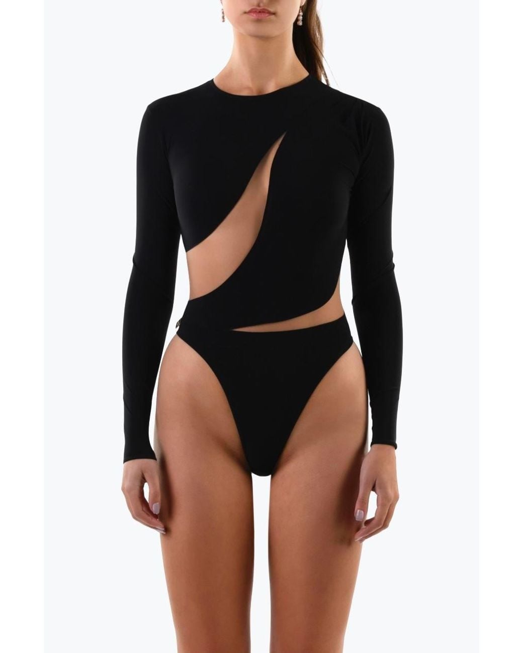 Room 24 Black Lorena Bodysuit