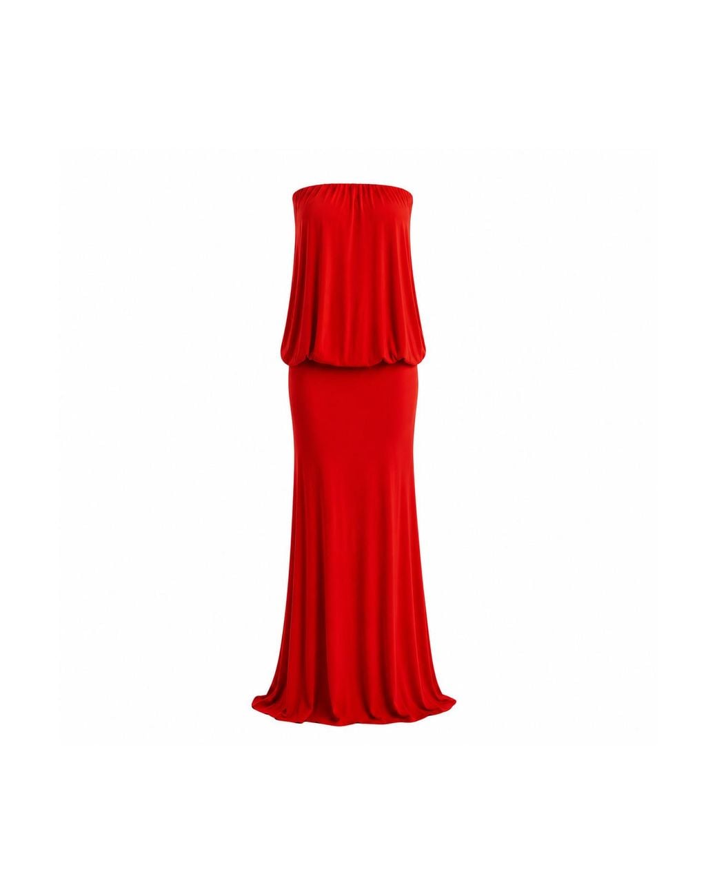 Maison De Gala Red Valerie Crimson Maxi Dress