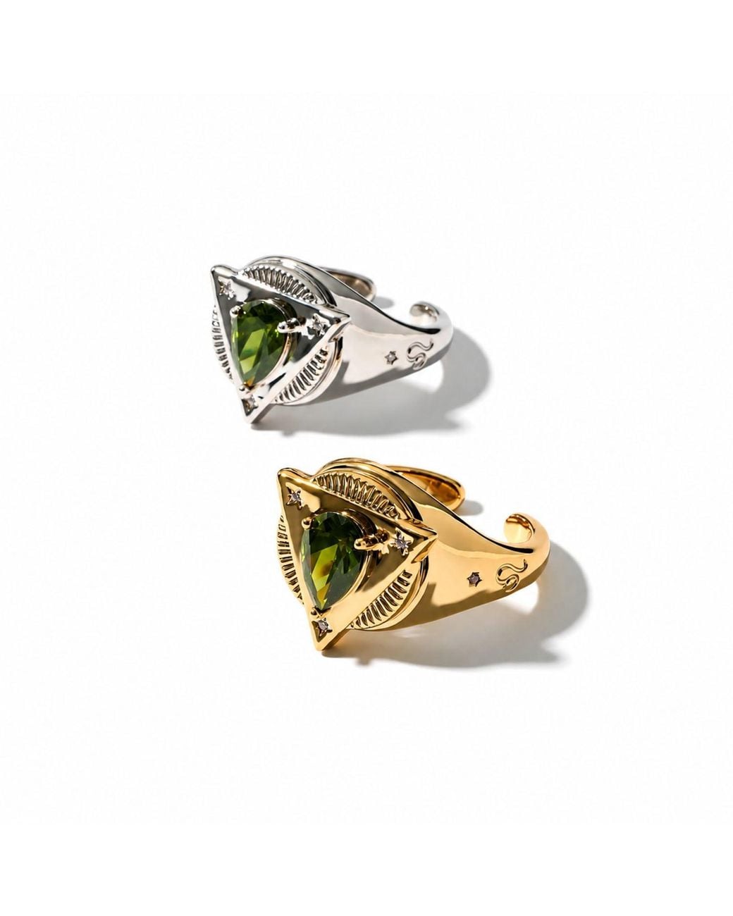 Qibai Metallic Leo Zodiac Ring –