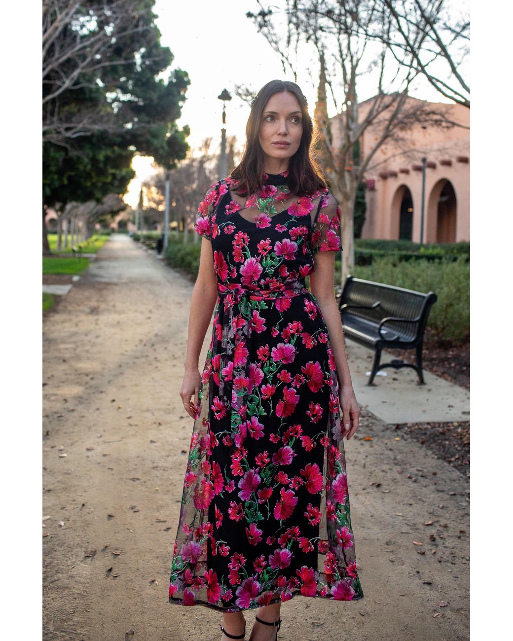 Jennafer Grace Red Jj Maxi Dress