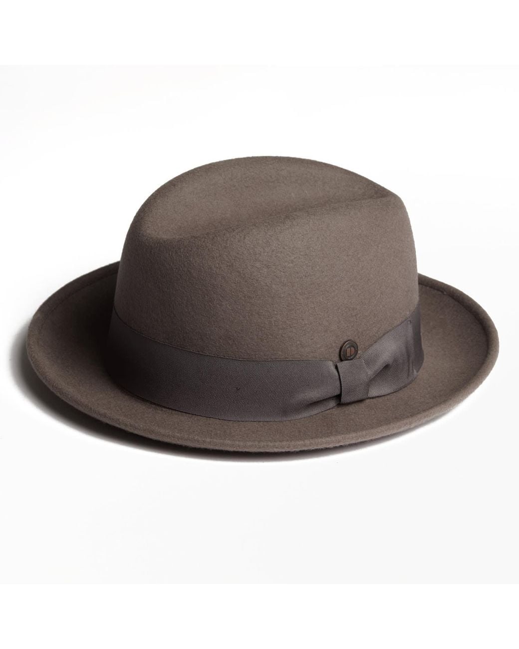 Dasmarca Hats Brown Godfather Taupe Wool Felt Hat for men