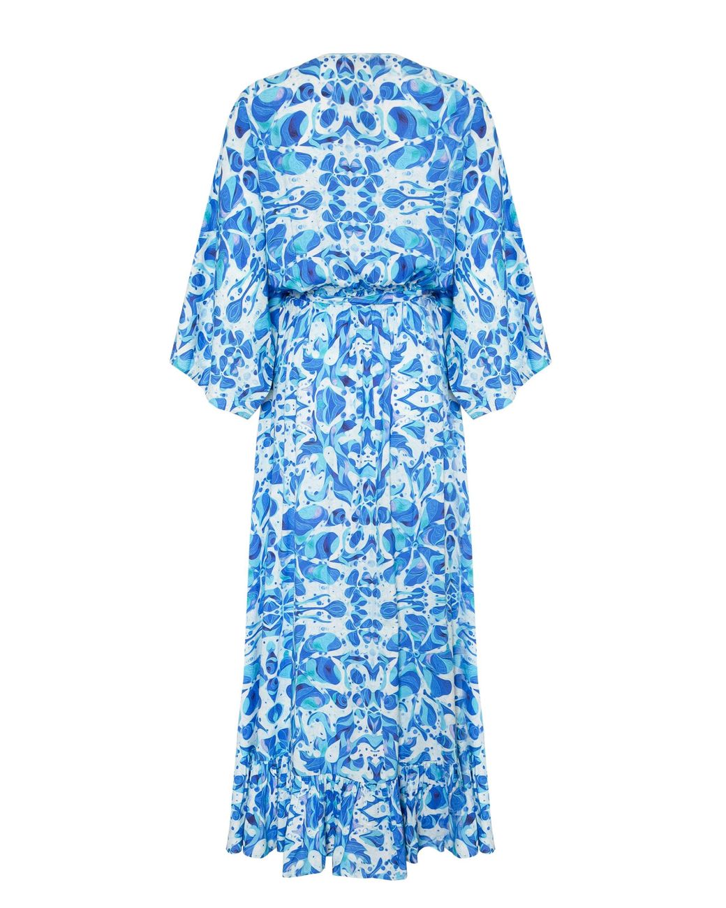 Sophia Alexia Blue Greek Goddess Mozambique Midaxi Dress
