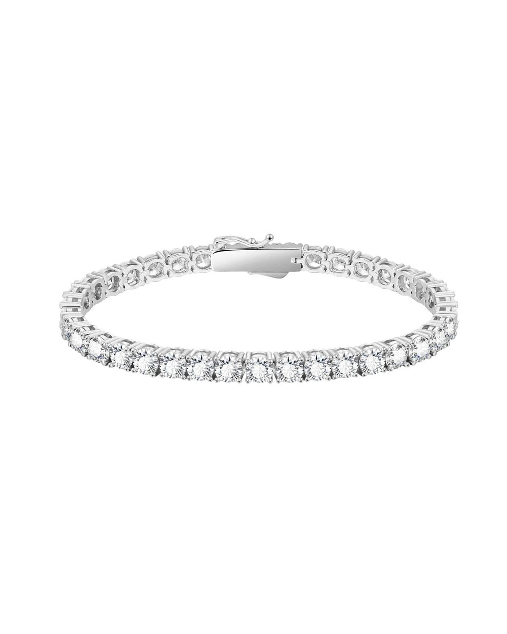 Spero London Metallic Sterling 5Mm Tennis Bracelet