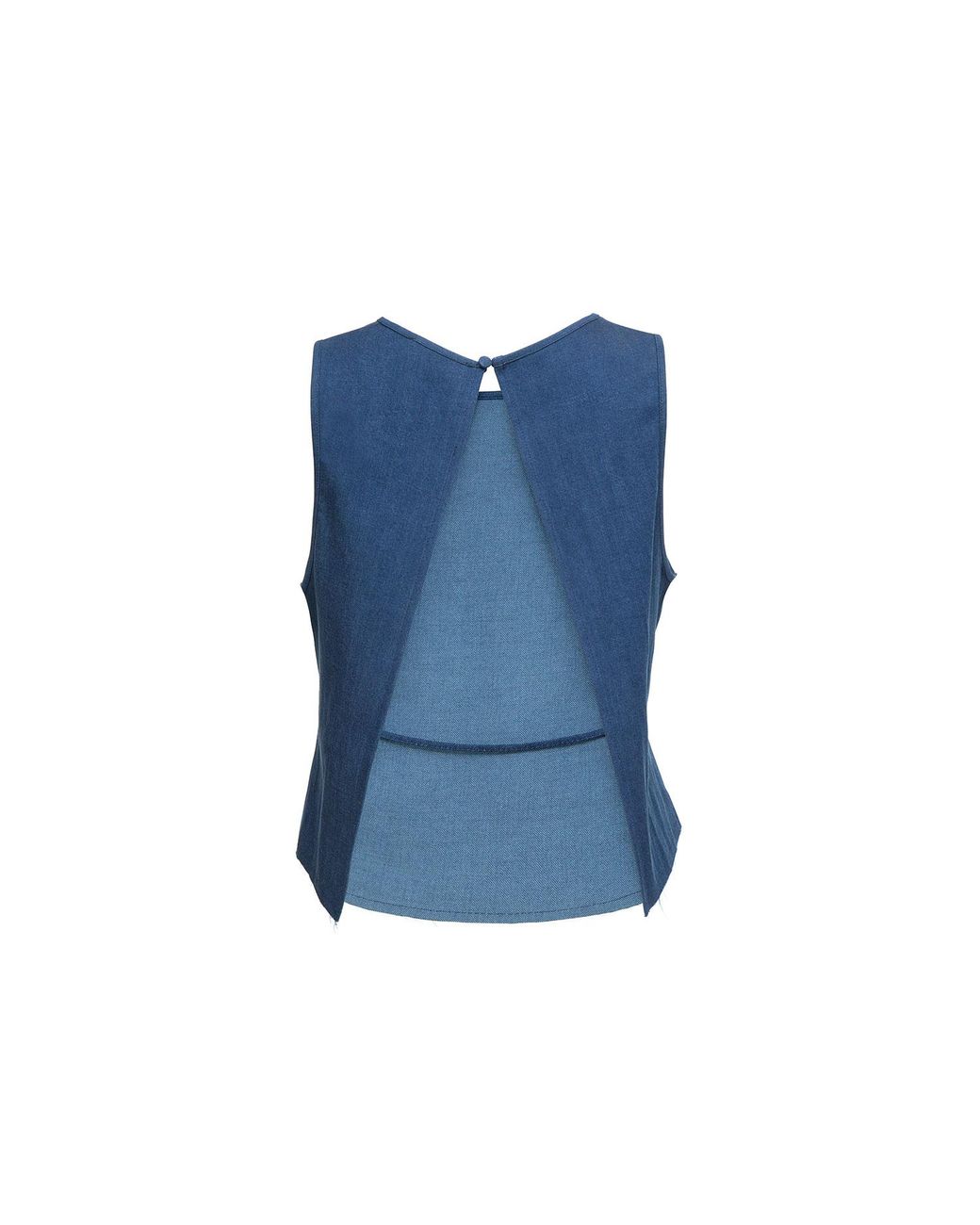 Audrey Vallens Blue Denim Affair Top