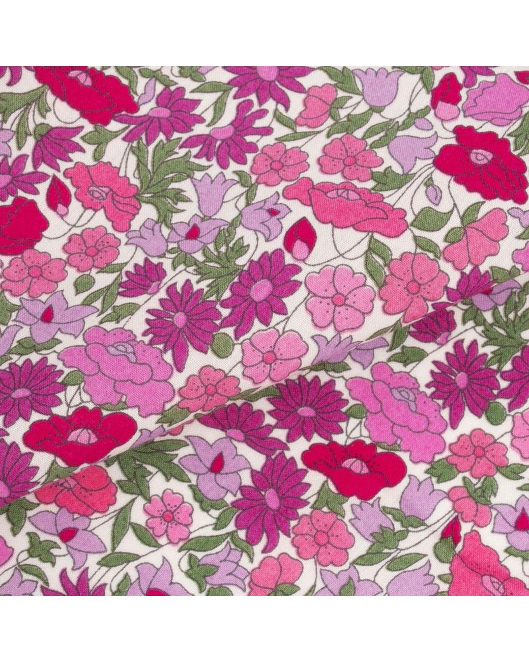 LE COLONEL Pink Liberty Grenadine Poppy Bow Tie for men