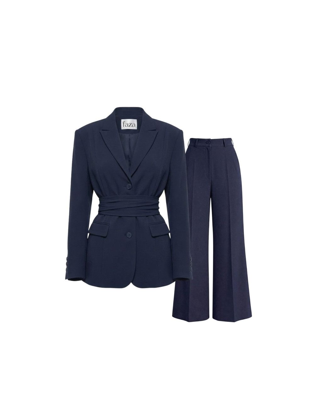 Faza Atelier Blue The Aurora Blazer & Trousers Set