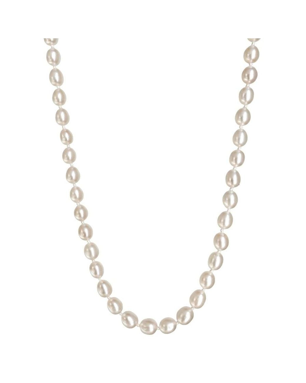 Leni James Metallic The Monaco Pearl Necklace