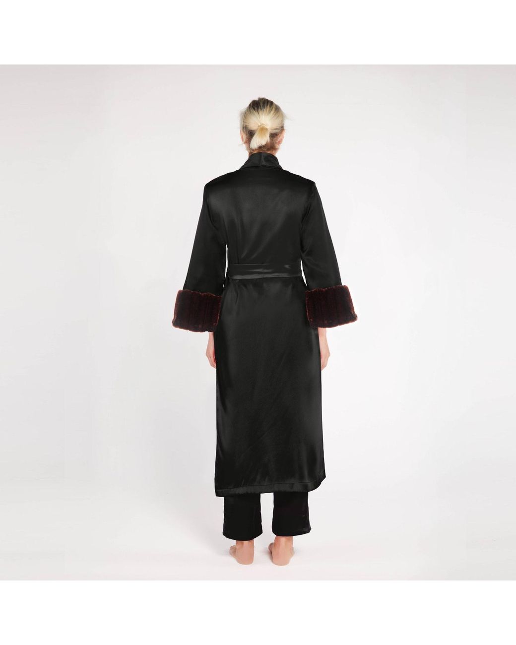Maguy De Chadirac Black Walk The Walk Of Fame Dressing Gown