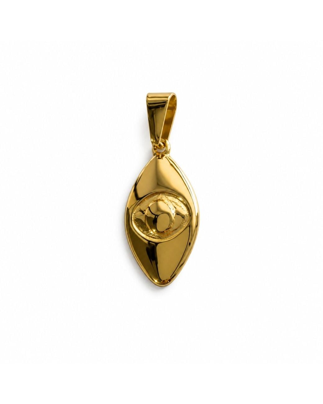 Jagged Halo Jewelry Metallic Athena Evil Eye Pendant