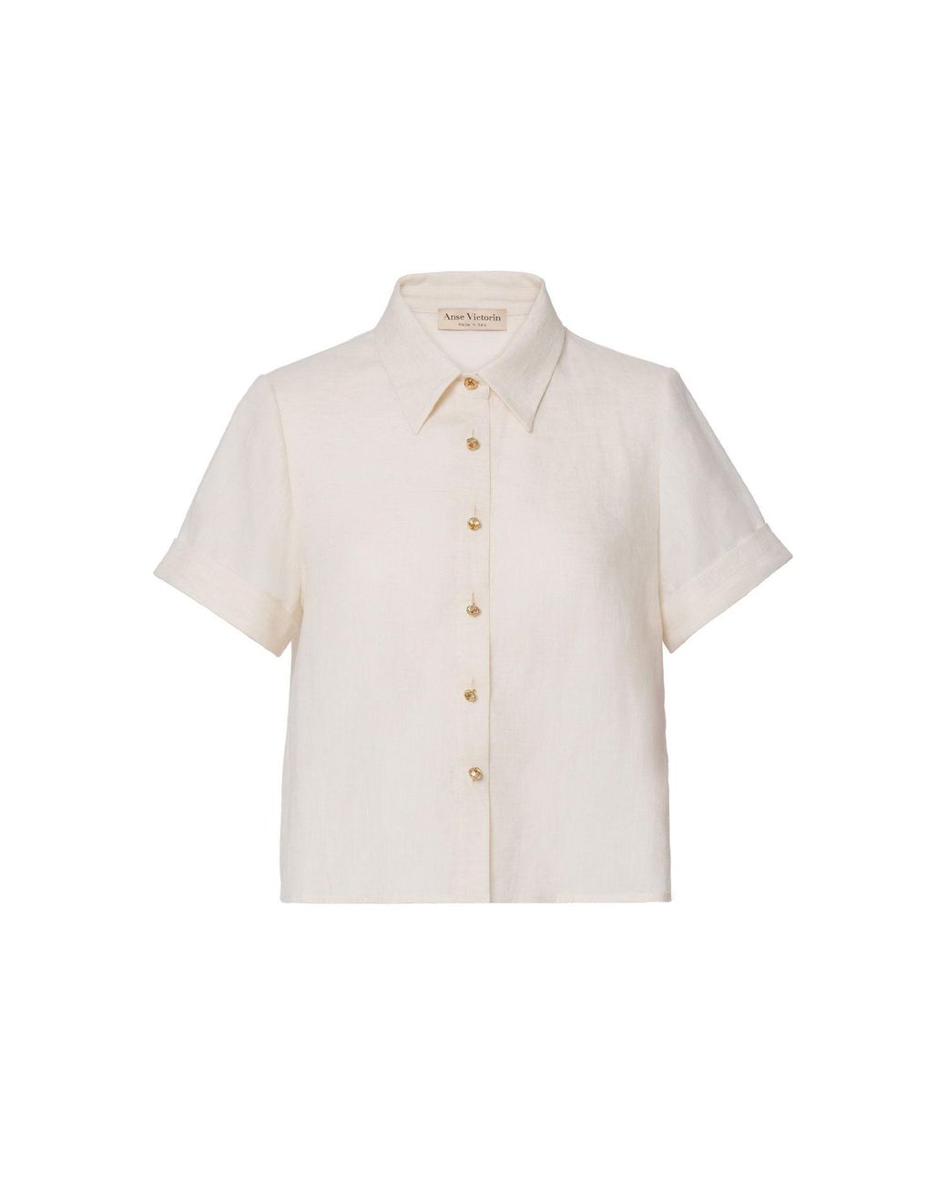 Anse Victorin Natural Sarah Linen Shirt