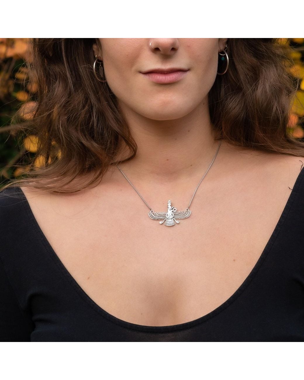 Kaizarin Metallic Angel Anunaki Necklace