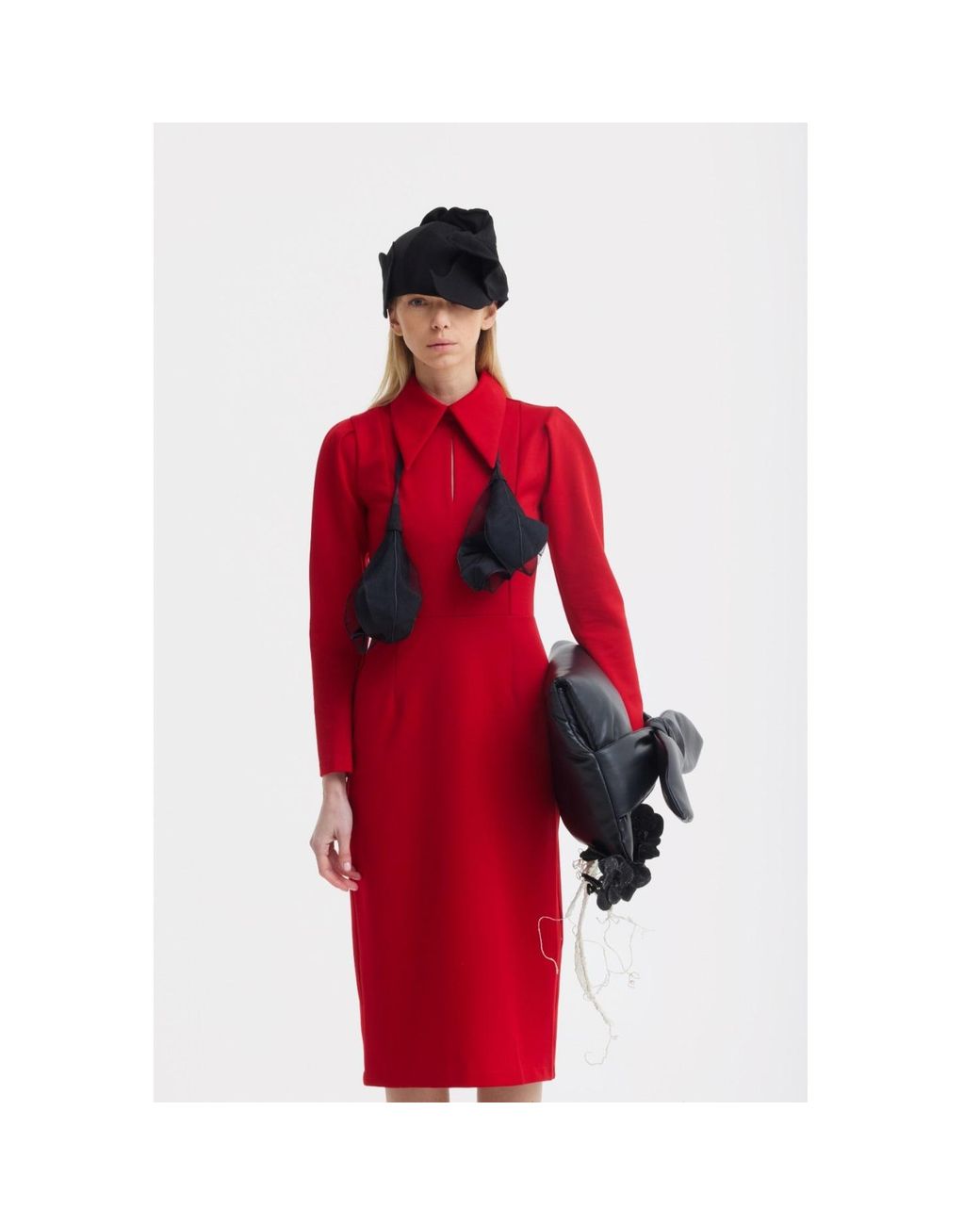 Julia Allert Black Headpiece – Evening Mini Hat Style