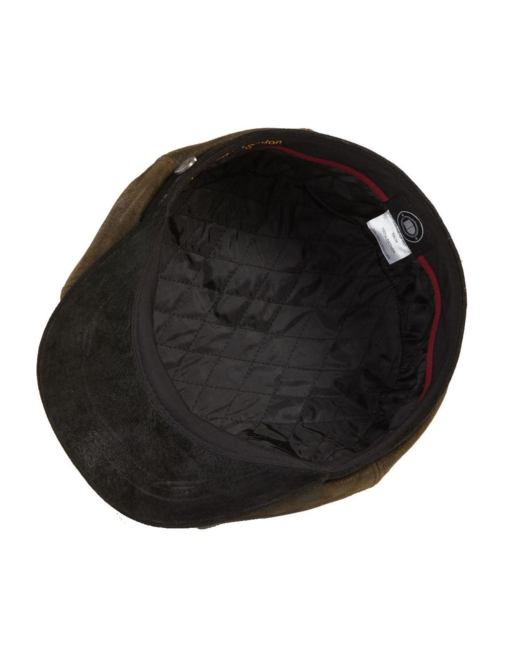 Dasmarca Hats Green Oliver Leather Bakerboy Newsboy Peaky Cap For for men