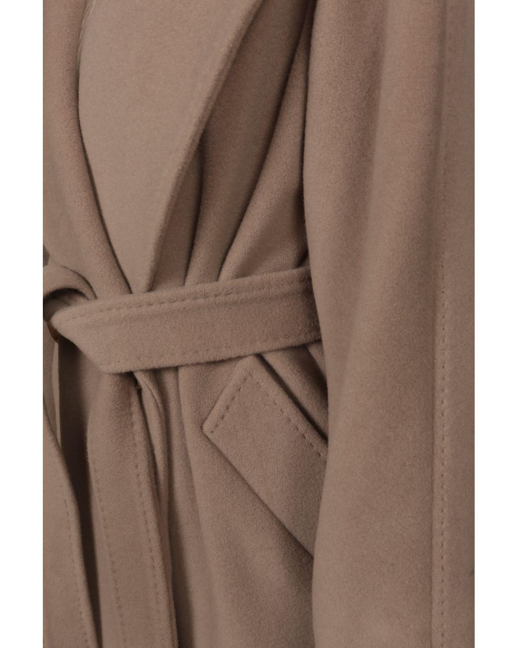 Santinni Brown 'Hepburn' 100% Italian Virgin Wool & Cashmere Coat