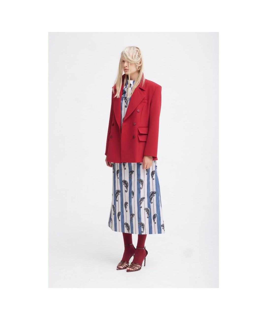 Julia Allert Classic Tailored Double-Breasted Blazer