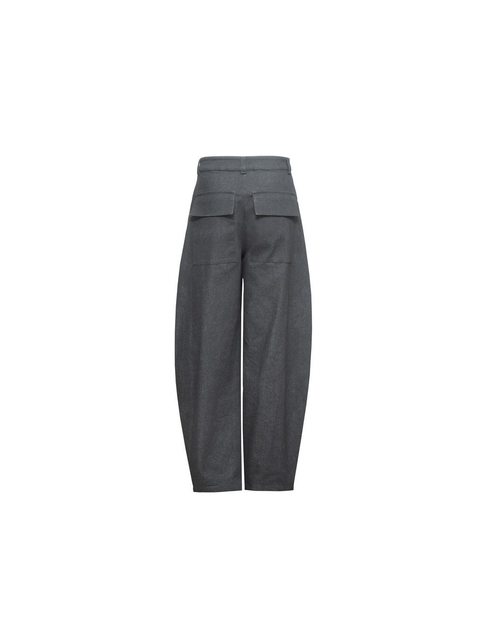 Audrey Vallens Gray Denim Affair Rounded Pants