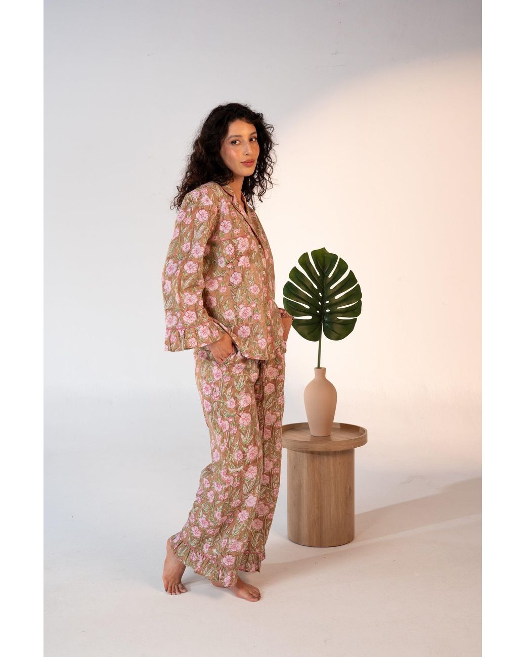 Carolina Benoit White Luxury Cotton Pajama Set