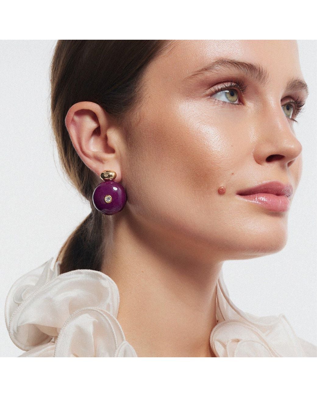 Saule Label Purple Paloma Earrings