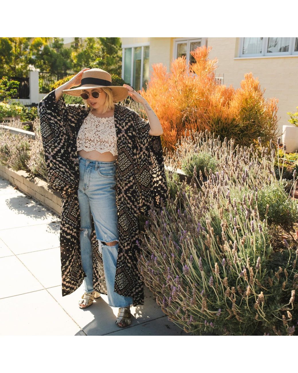 Jennafer Grace Black Antoinette Kimono