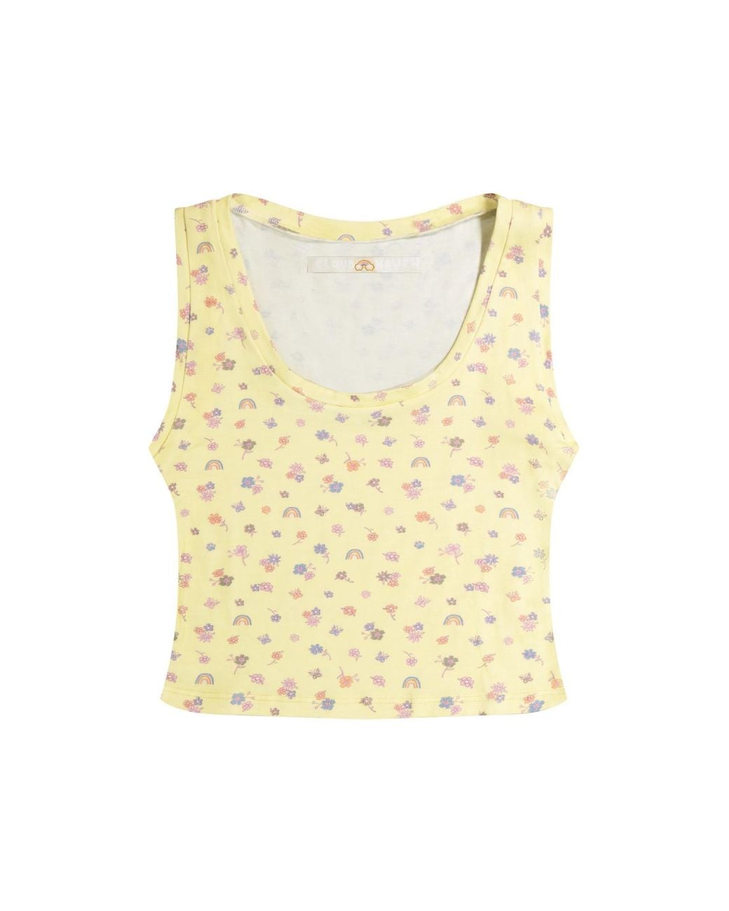Cloud Haven Yellow Ditsy Floral Tank