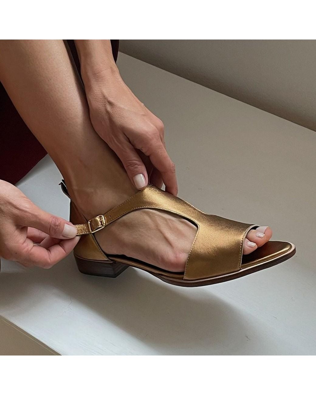 Mafalda Metallic Yoko Sandals